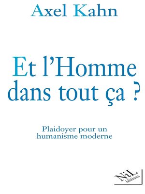 cover image of Et l'Homme dans tout ça ?
